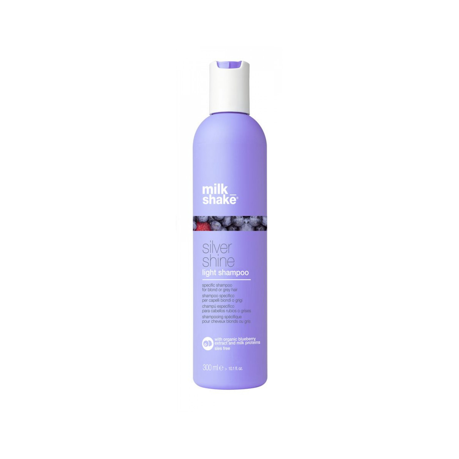 milk_shake | Silver Shine Light Shampoo 300 ml, Spezielles Anti-Gelb-Zart-Shampoo für blondes oder graues Haar, mit violettem Pigment, Made in Italy - Bild 6