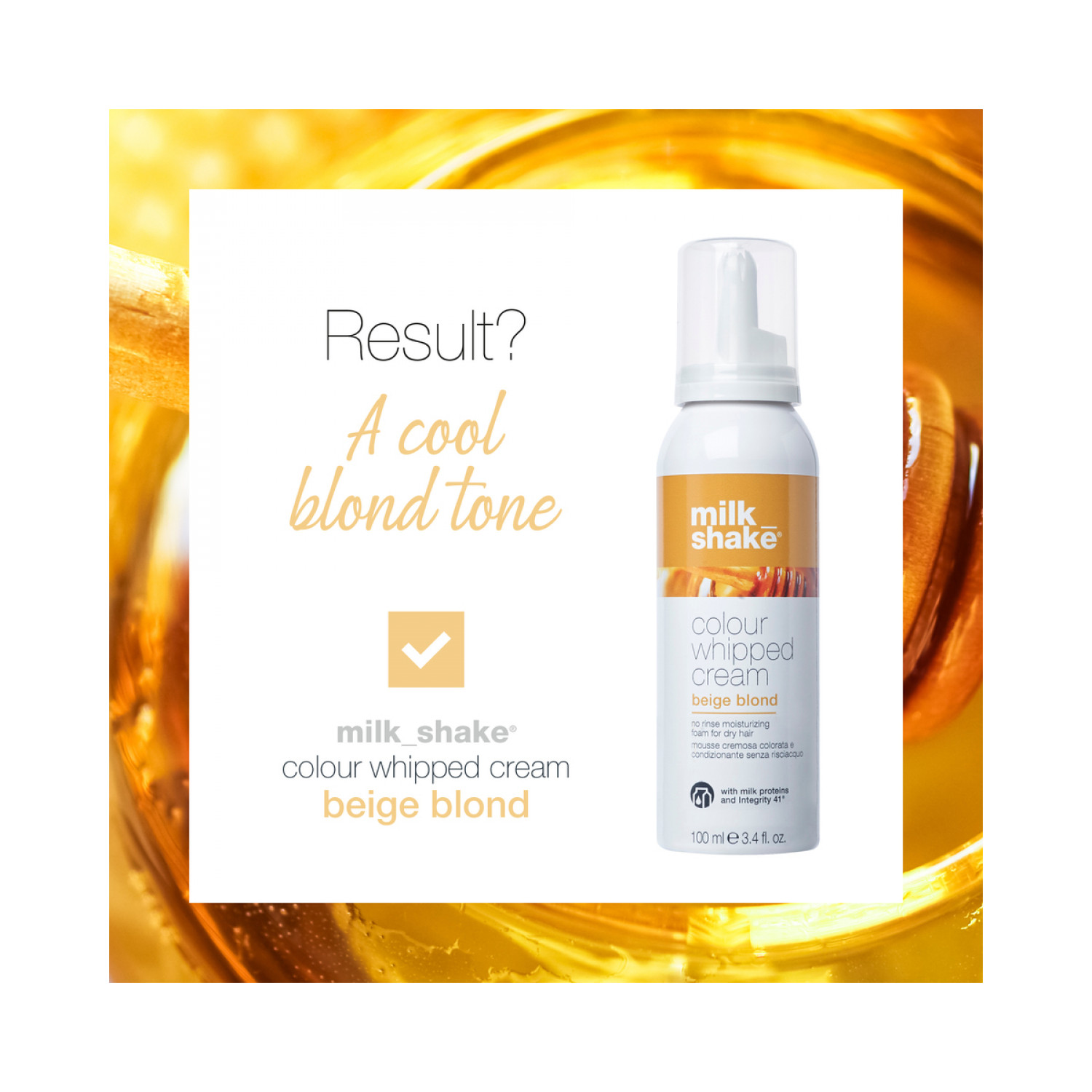 Milk Shake - Colour Whipped Cream 100 ml Beige Blond - Bild 5