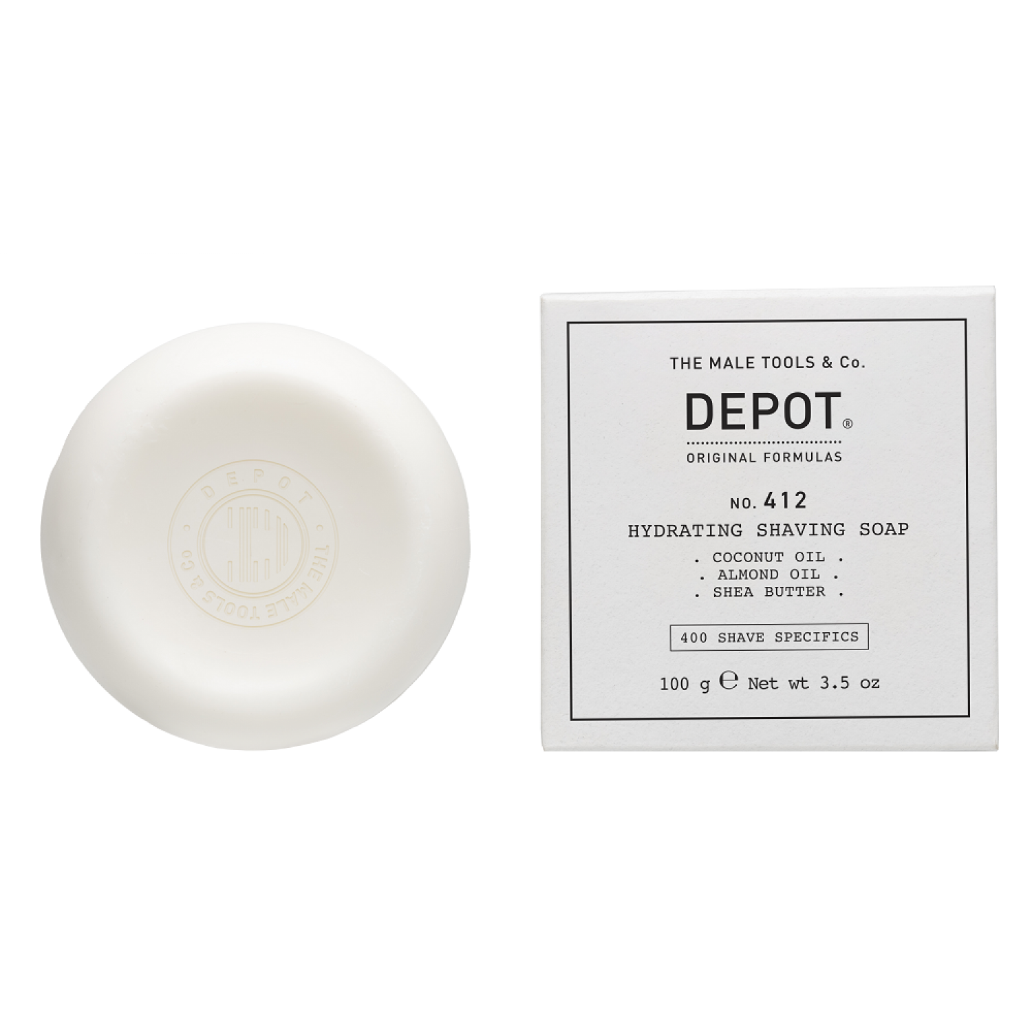 Depot Herren Rasierschaum + Rasiergel, Hydrating Shaving Soap 100G - Speziell Für Die Traditionelle Rasur Mit Dem Pinsel, Hält Die Haut (Rasierseife) - Image 3