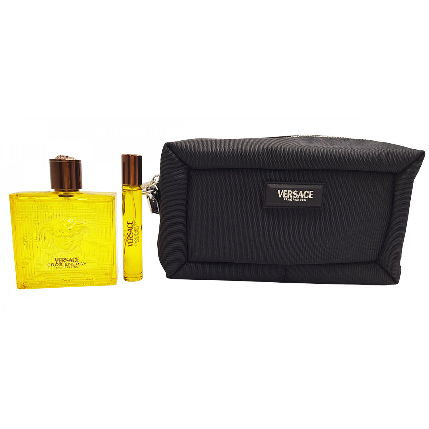 Versace Rosa Eros Energy Eau De Parfum Set 100 Ml + 10 Ml + Tasche